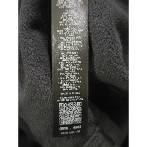 ASOS 4505 Ski & Snow Black Ski Suit Water Repellant Skinny Leg Belted Size 4 - Picture 13 of 16